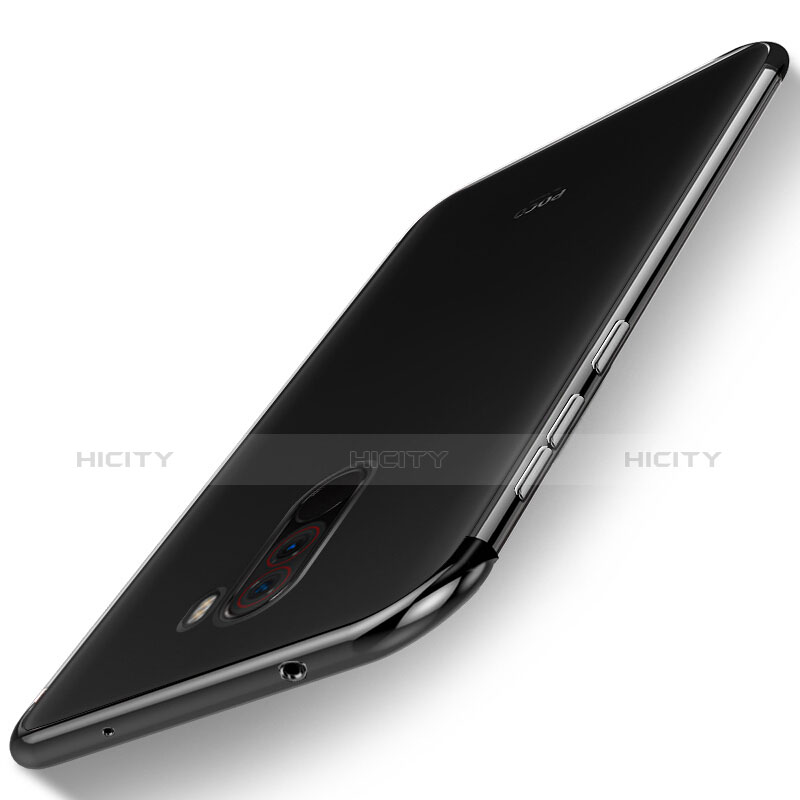 Coque Ultra Fine TPU Souple Housse Etui Transparente H01 pour Xiaomi Pocophone F1 Noir Plus