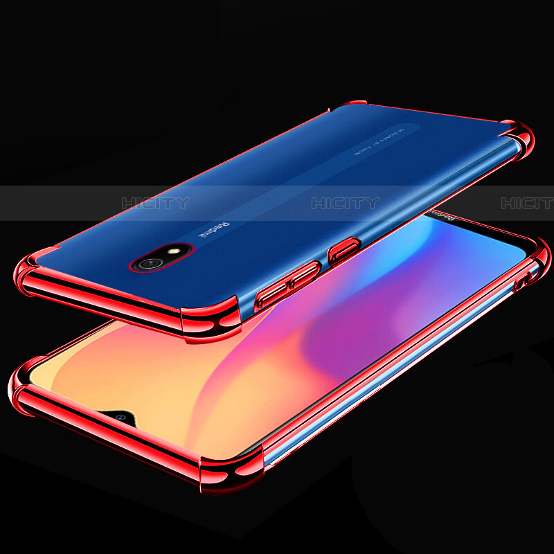 Coque Ultra Fine TPU Souple Housse Etui Transparente H01 pour Xiaomi Redmi 8A Rouge Plus