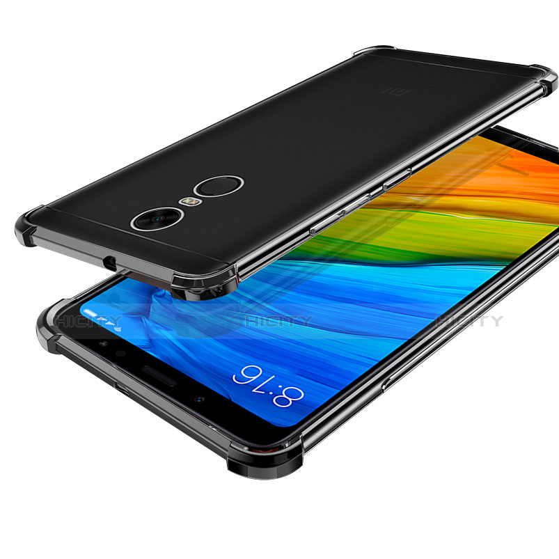 Coque Ultra Fine TPU Souple Housse Etui Transparente H01 pour Xiaomi Redmi Note 5 Indian Version Noir Plus