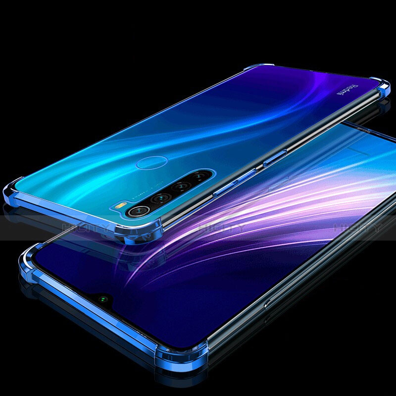 Coque Ultra Fine TPU Souple Housse Etui Transparente H01 pour Xiaomi Redmi Note 8 (2021) Bleu Plus
