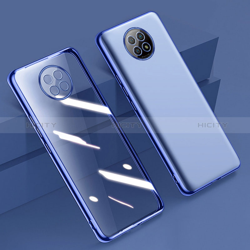 Coque Ultra Fine TPU Souple Housse Etui Transparente H01 pour Xiaomi Redmi Note 9T 5G Bleu Plus