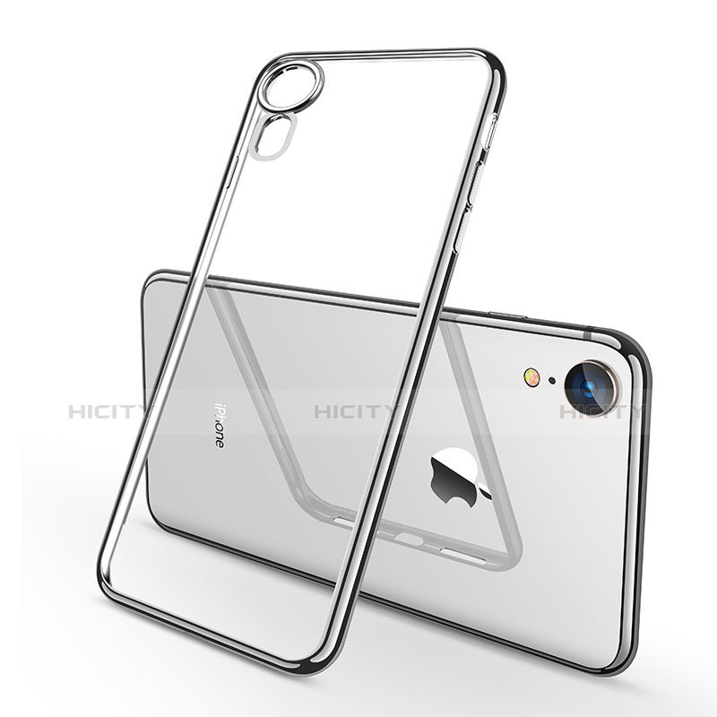 Coque Ultra Fine TPU Souple Housse Etui Transparente H02 pour Apple iPhone XR Argent Plus