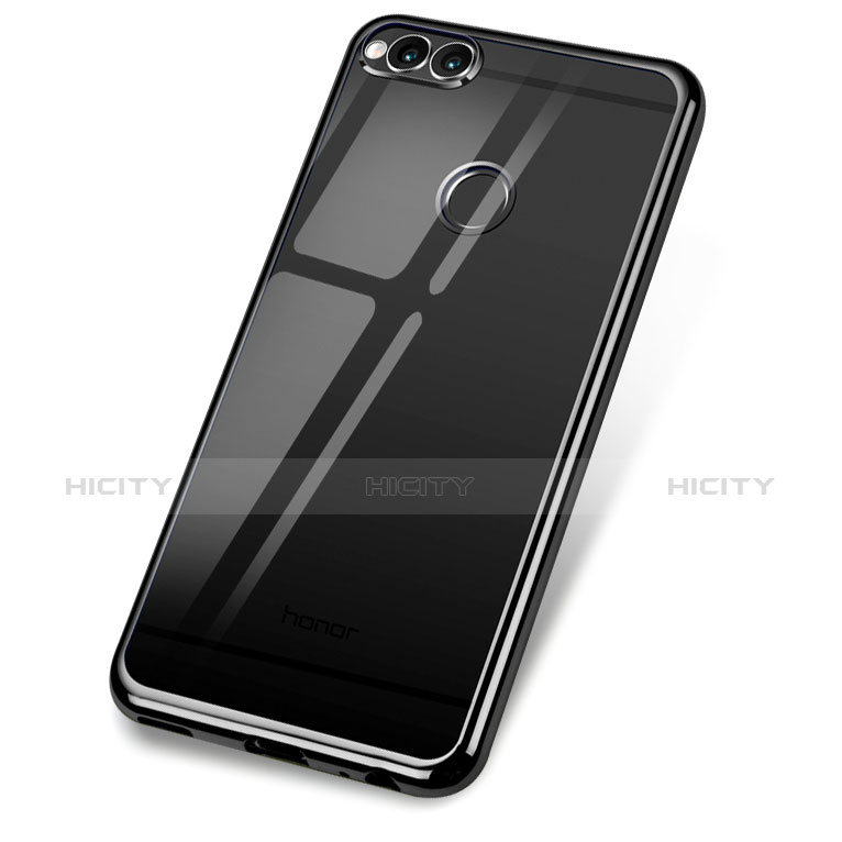 Coque Ultra Fine TPU Souple Housse Etui Transparente H02 pour Huawei Honor 7X Noir Plus