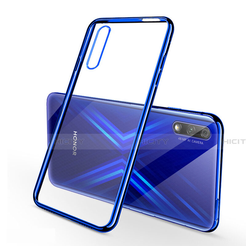 Coque Ultra Fine TPU Souple Housse Etui Transparente H02 pour Huawei Honor 9X Bleu Plus