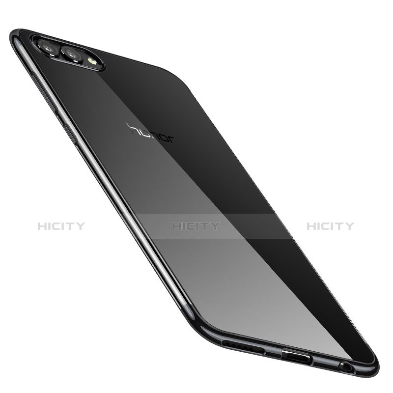 Coque Ultra Fine TPU Souple Housse Etui Transparente H02 pour Huawei Honor View 10 Noir Plus
