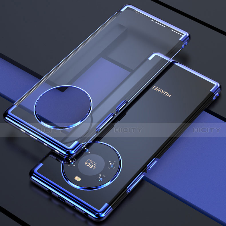 Coque Ultra Fine TPU Souple Housse Etui Transparente H02 pour Huawei Mate 40E 5G Bleu Plus