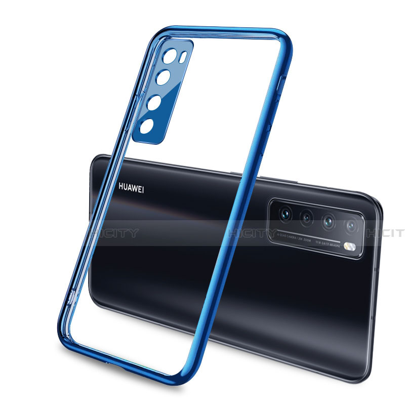 Coque Ultra Fine TPU Souple Housse Etui Transparente H02 pour Huawei Nova 7 5G Bleu Plus