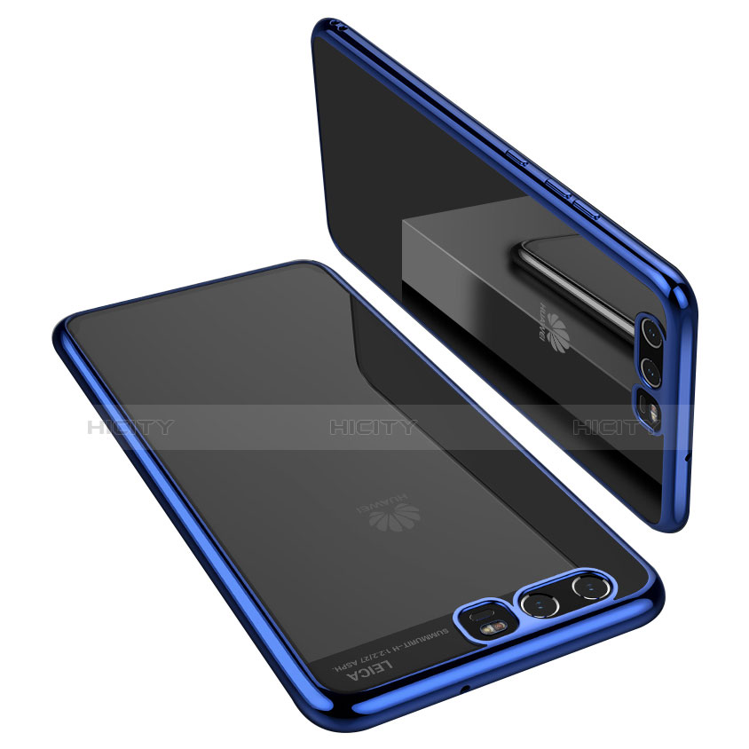 Coque Ultra Fine TPU Souple Housse Etui Transparente H02 pour Huawei P10 Bleu Plus