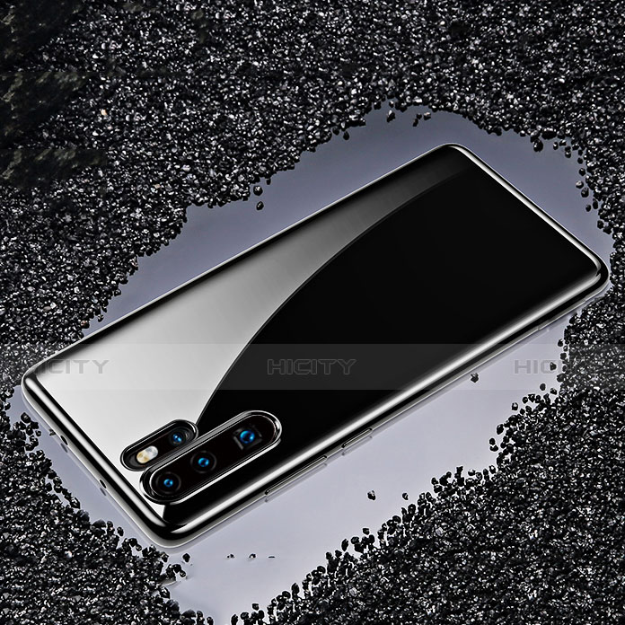 Coque Ultra Fine TPU Souple Housse Etui Transparente H02 pour Huawei P30 Pro New Edition Noir Plus