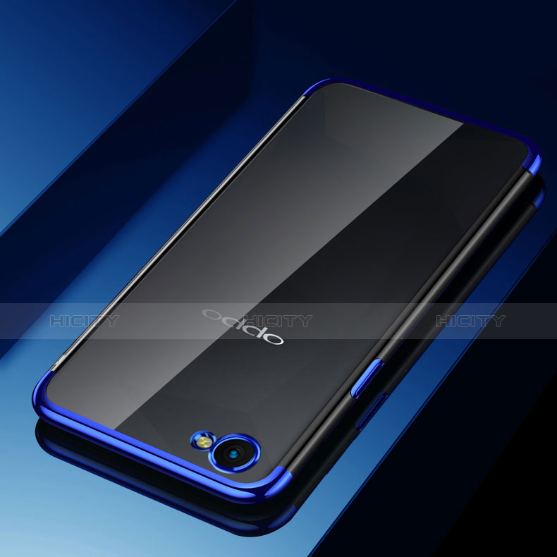 Coque Ultra Fine TPU Souple Housse Etui Transparente H02 pour Oppo A3 Bleu Plus