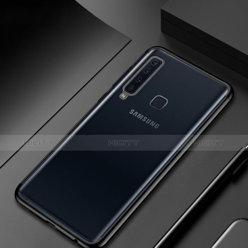 Coque Ultra Fine TPU Souple Housse Etui Transparente H02 pour Samsung Galaxy A9s Noir Plus
