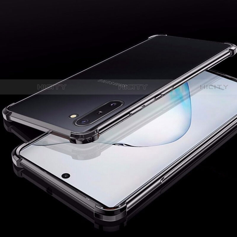 Coque Ultra Fine TPU Souple Housse Etui Transparente H02 pour Samsung Galaxy Note 10 5G Noir Plus