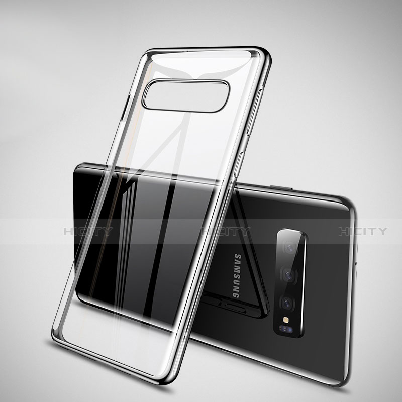 Coque Ultra Fine TPU Souple Housse Etui Transparente H02 pour Samsung Galaxy S10 5G Noir Plus