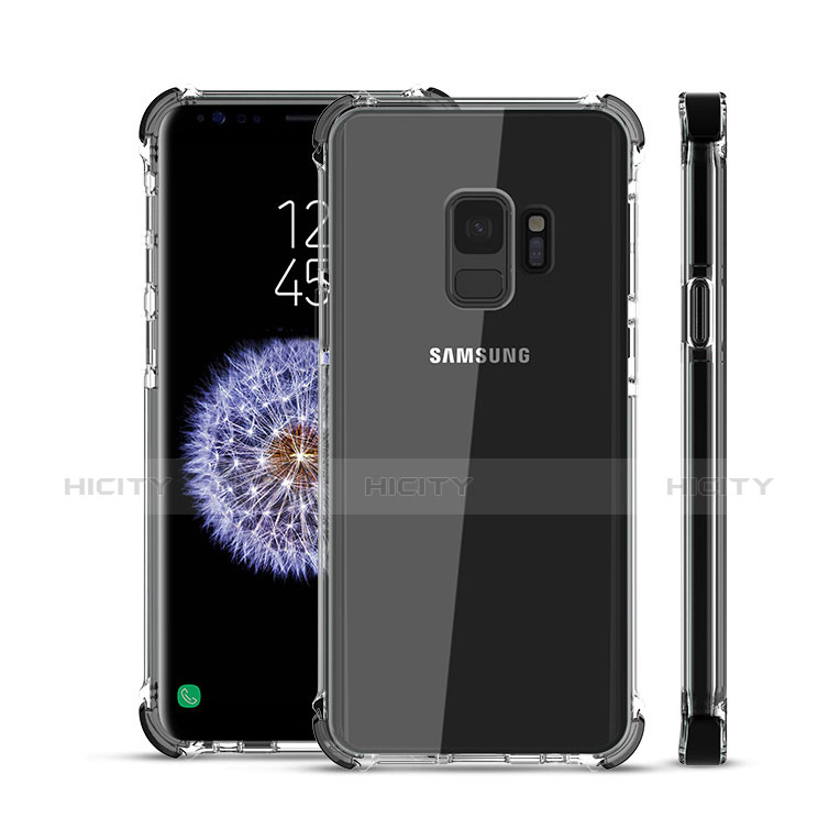 Coque Ultra Fine TPU Souple Housse Etui Transparente H02 pour Samsung Galaxy S9 Noir Plus