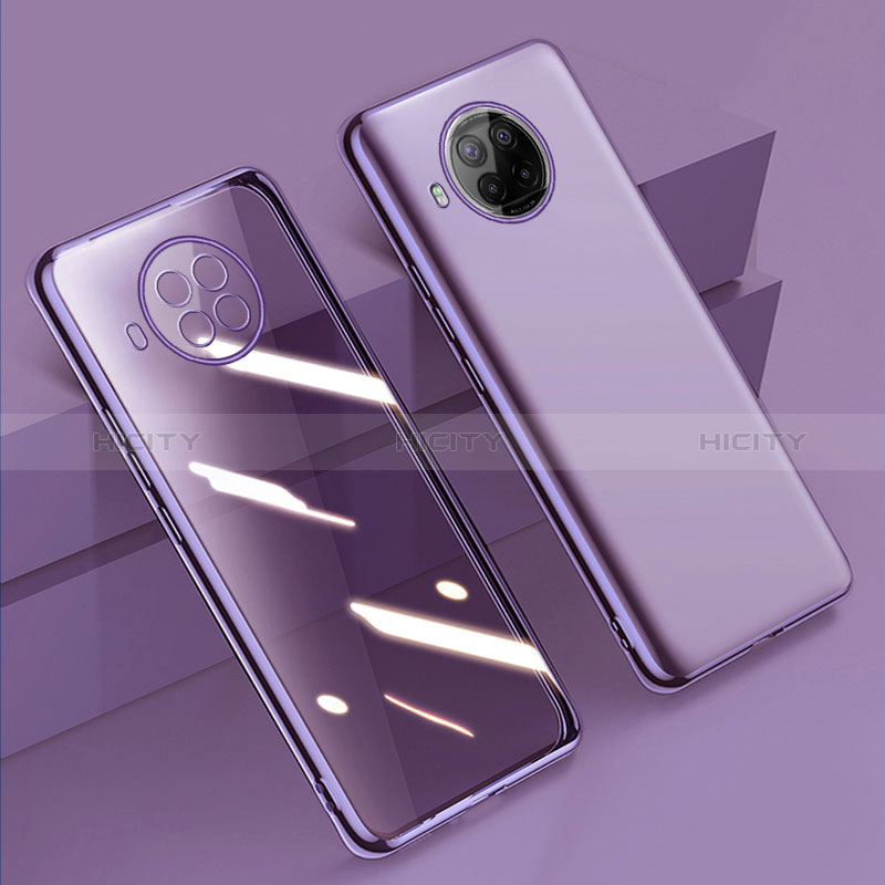 Coque Ultra Fine TPU Souple Housse Etui Transparente H02 pour Xiaomi Mi 10T Lite 5G Violet Plus