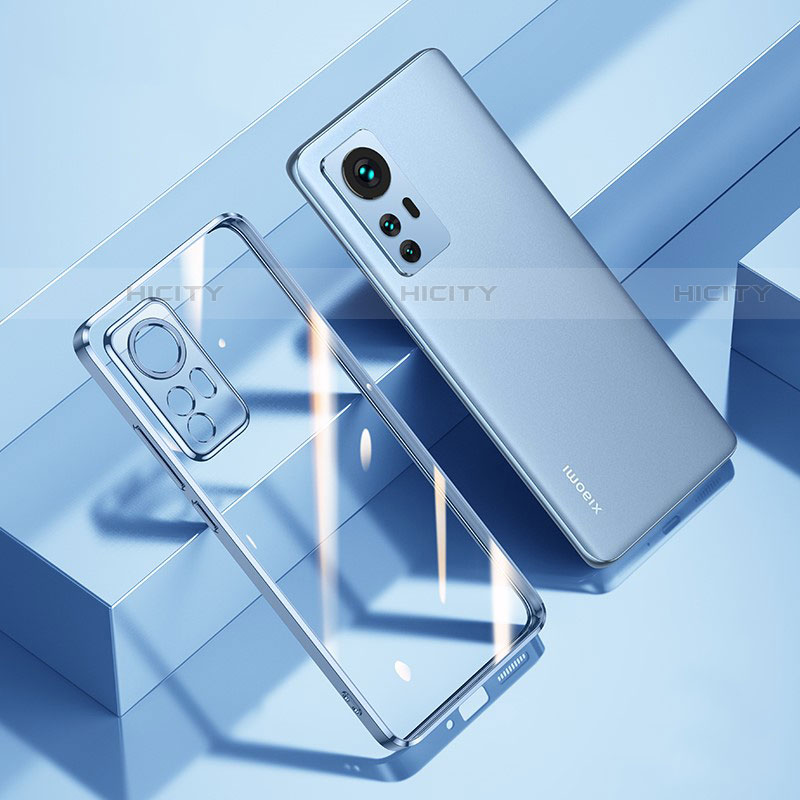 Coque Ultra Fine TPU Souple Housse Etui Transparente H02 pour Xiaomi Mi 12 Pro 5G Bleu Plus