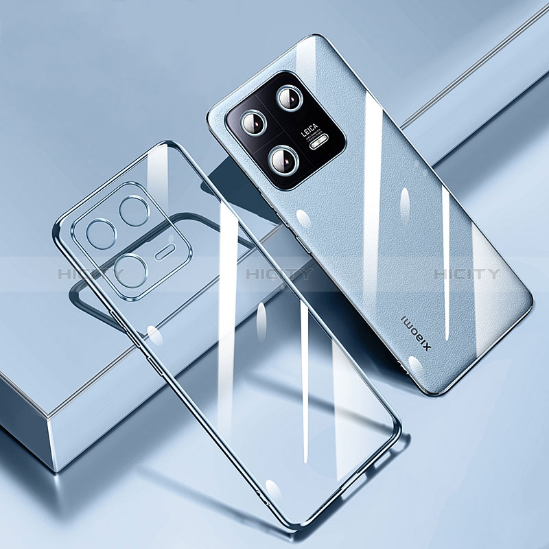 Coque Ultra Fine TPU Souple Housse Etui Transparente H02 pour Xiaomi Mi 13 5G Bleu Plus