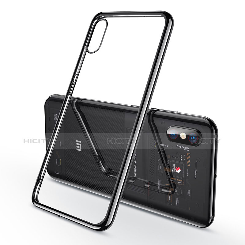 Coque Ultra Fine TPU Souple Housse Etui Transparente H02 pour Xiaomi Mi 8 Pro Global Version Noir Plus