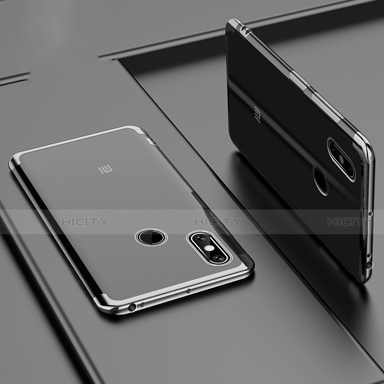 Coque Ultra Fine TPU Souple Housse Etui Transparente H02 pour Xiaomi Mi Max 3 Noir Plus