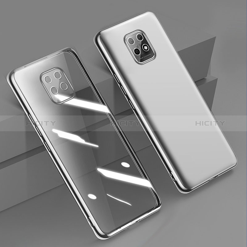 Coque Ultra Fine TPU Souple Housse Etui Transparente H02 pour Xiaomi Redmi 10X 5G Argent Plus