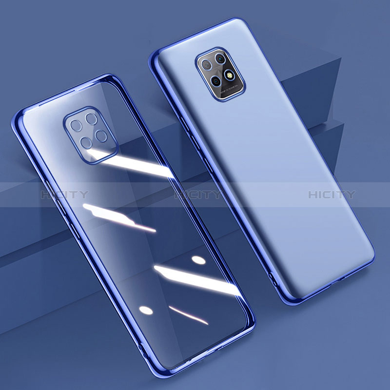 Coque Ultra Fine TPU Souple Housse Etui Transparente H02 pour Xiaomi Redmi 10X 5G Bleu Plus