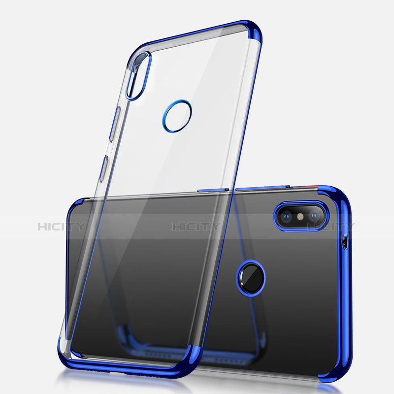 Coque Ultra Fine TPU Souple Housse Etui Transparente H02 pour Xiaomi Redmi Note 5 AI Dual Camera Bleu Plus
