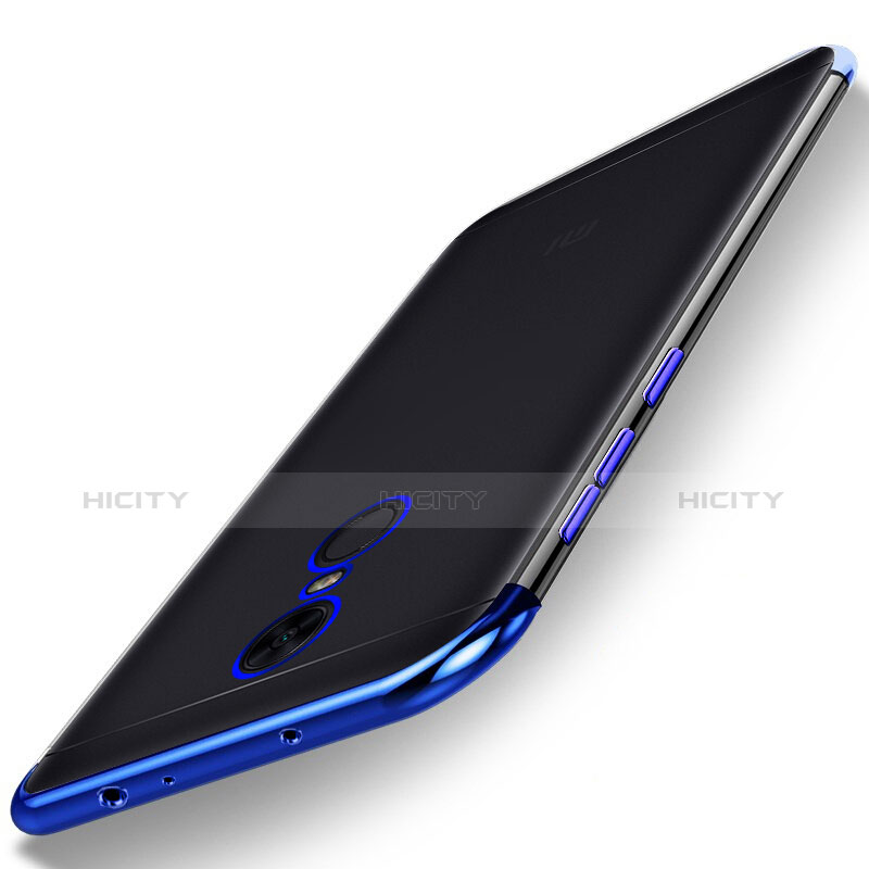 Coque Ultra Fine TPU Souple Housse Etui Transparente H02 pour Xiaomi Redmi Note 5 Indian Version Bleu Plus