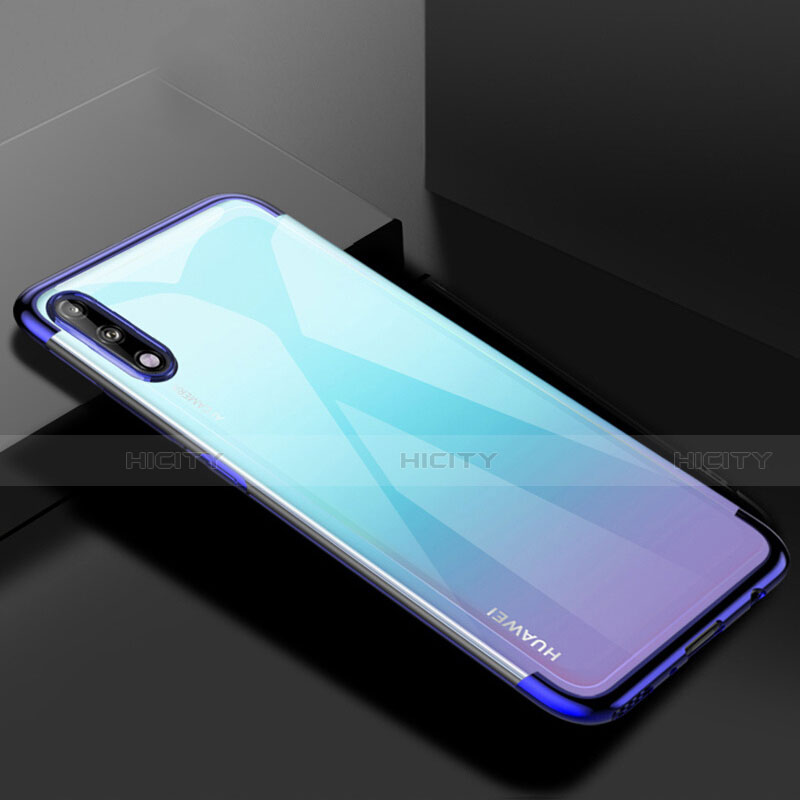 Coque Ultra Fine TPU Souple Housse Etui Transparente H03 pour Huawei Enjoy 10 Bleu Plus