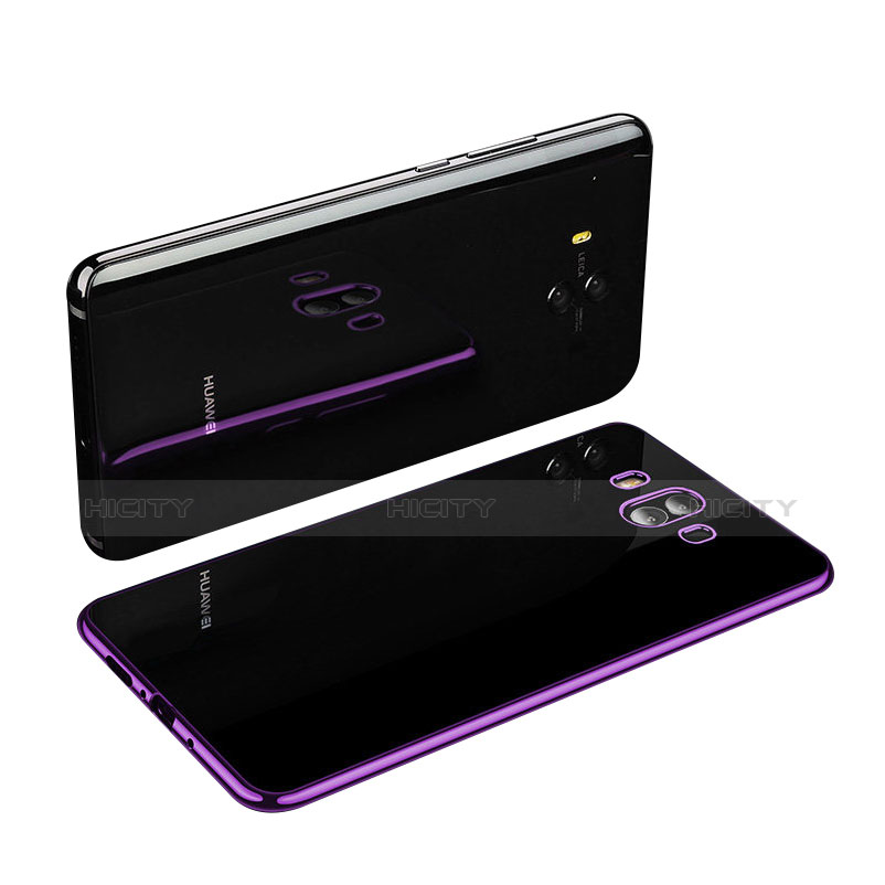 Coque Ultra Fine TPU Souple Housse Etui Transparente H03 pour Huawei Mate 10 Violet Plus