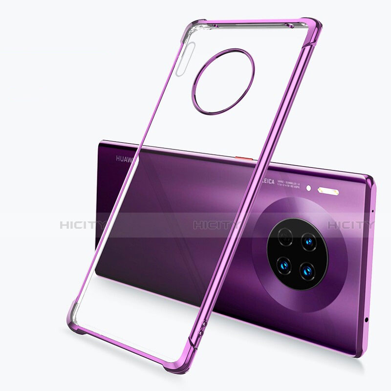 Coque Ultra Fine TPU Souple Housse Etui Transparente H03 pour Huawei Mate 30E Pro 5G Violet Plus