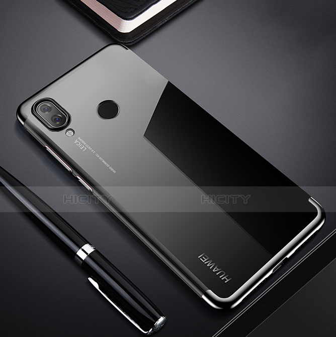 Coque Ultra Fine TPU Souple Housse Etui Transparente H03 pour Huawei P Smart+ Plus Noir Plus