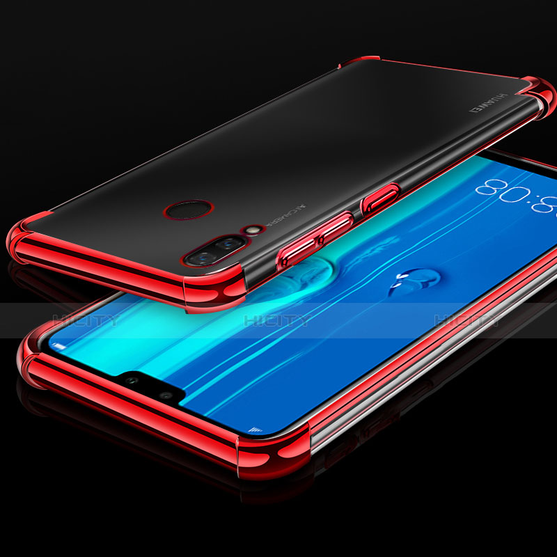 Coque Ultra Fine TPU Souple Housse Etui Transparente H03 pour Huawei Y9 (2019) Rouge Plus