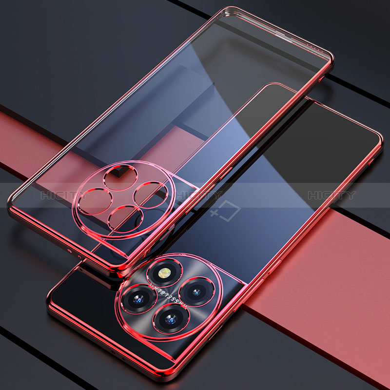 Coque Ultra Fine TPU Souple Housse Etui Transparente H03 pour OnePlus 11R 5G Rouge Plus