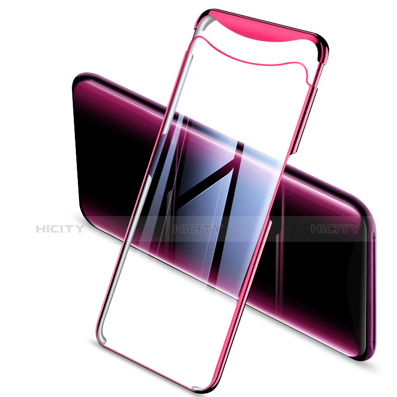 Coque Ultra Fine TPU Souple Housse Etui Transparente H03 pour Oppo Find X Super Flash Edition Rose Rouge Plus