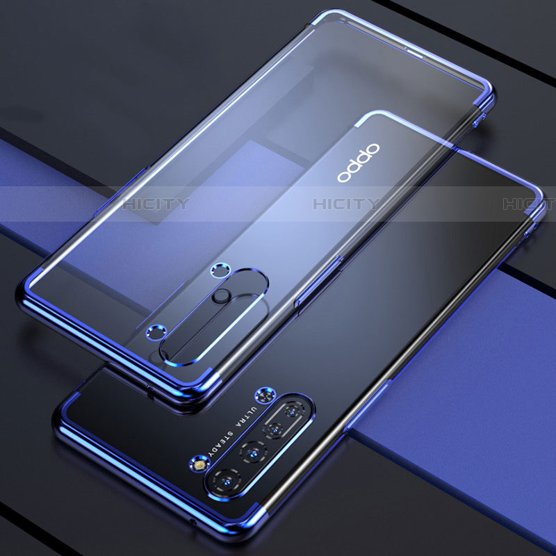 Coque Ultra Fine TPU Souple Housse Etui Transparente H03 pour Oppo Find X2 Lite Bleu Plus