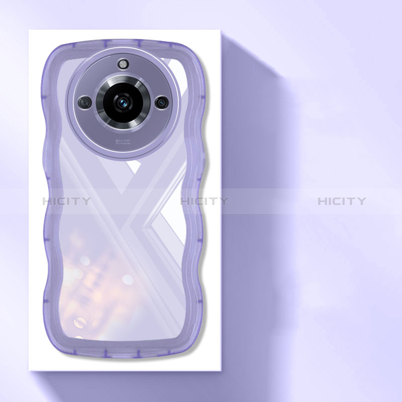 Coque Ultra Fine TPU Souple Housse Etui Transparente H03 pour Realme 11 Pro+ Plus 5G Violet Plus