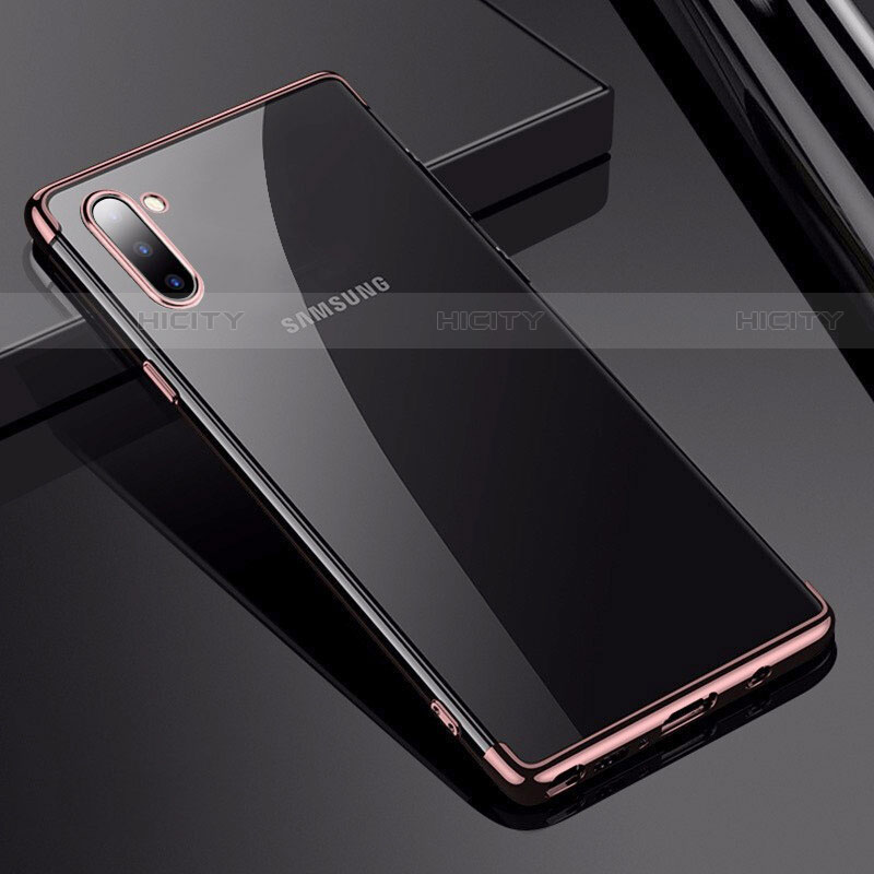 Coque Ultra Fine TPU Souple Housse Etui Transparente H03 pour Samsung Galaxy Note 10 5G Or Rose Plus