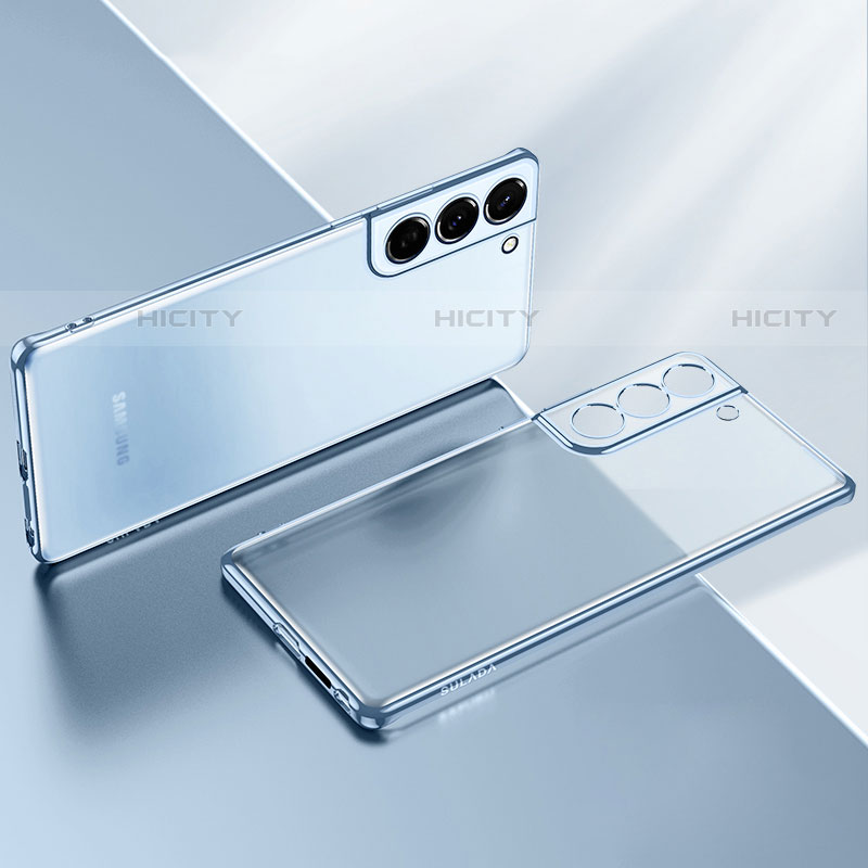 Coque Ultra Fine TPU Souple Housse Etui Transparente H03 pour Samsung Galaxy S22 5G Bleu Ciel Plus