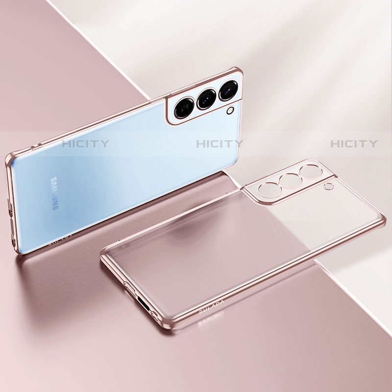 Coque Ultra Fine TPU Souple Housse Etui Transparente H03 pour Samsung Galaxy S23 Plus 5G Or Rose Plus