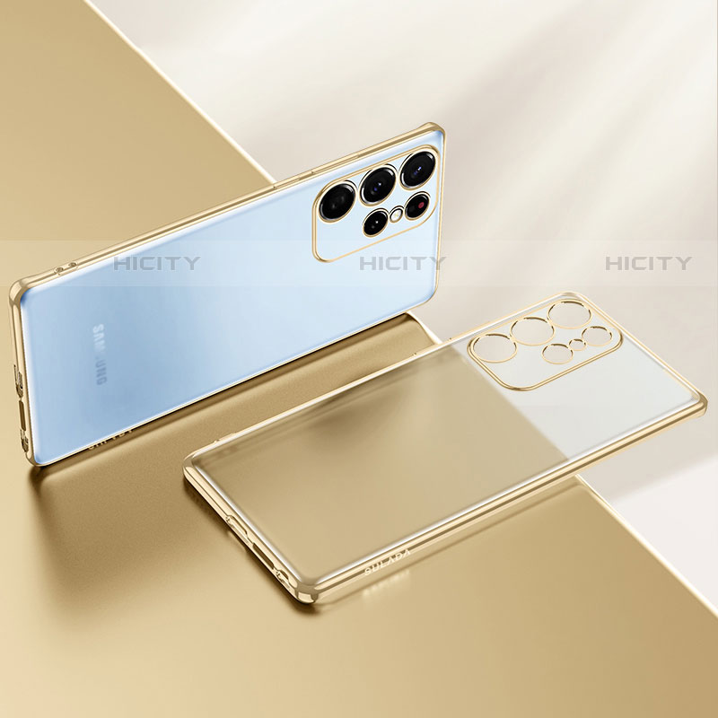Coque Ultra Fine TPU Souple Housse Etui Transparente H03 pour Samsung Galaxy S23 Ultra 5G Or Plus