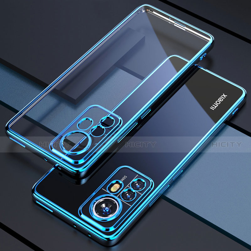 Coque Ultra Fine TPU Souple Housse Etui Transparente H03 pour Xiaomi Mi 12 5G Bleu Plus