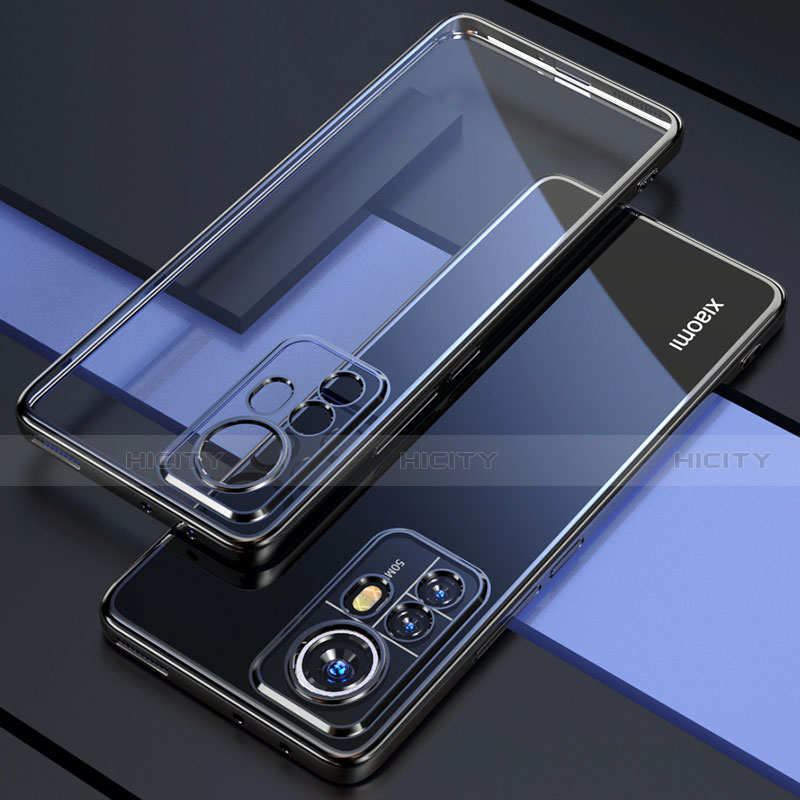 Coque Ultra Fine TPU Souple Housse Etui Transparente H03 pour Xiaomi Mi 12 5G Noir Plus
