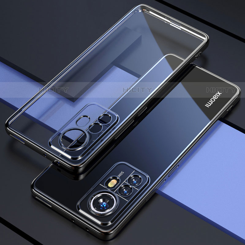 Coque Ultra Fine TPU Souple Housse Etui Transparente H03 pour Xiaomi Mi 12X 5G Noir Plus