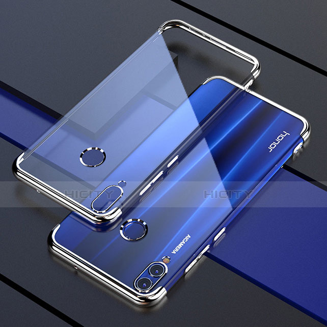 Coque Ultra Fine TPU Souple Housse Etui Transparente H04 pour Huawei Honor 8X Argent Plus