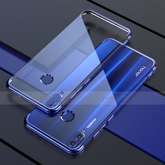 Coque Ultra Fine TPU Souple Housse Etui Transparente H04 pour Huawei Honor 8X Bleu Plus