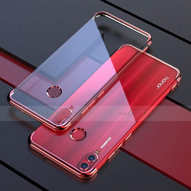 Coque Ultra Fine TPU Souple Housse Etui Transparente H04 pour Huawei Honor 8X Rouge Plus