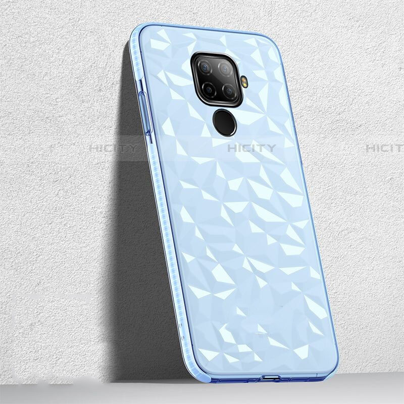 Coque Ultra Fine TPU Souple Housse Etui Transparente H04 pour Huawei Mate 30 Lite Bleu Ciel Plus