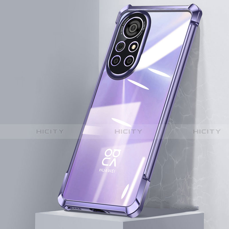 Coque Ultra Fine TPU Souple Housse Etui Transparente H04 pour Huawei Nova 8 Pro 5G Violet Plus