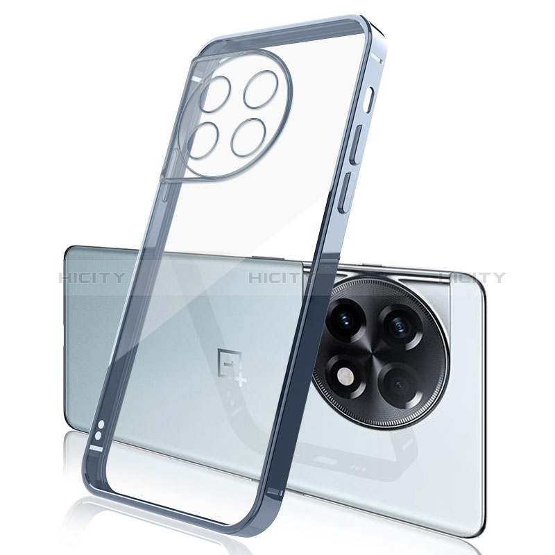 Coque Ultra Fine TPU Souple Housse Etui Transparente H04 pour OnePlus 11 5G Bleu Plus