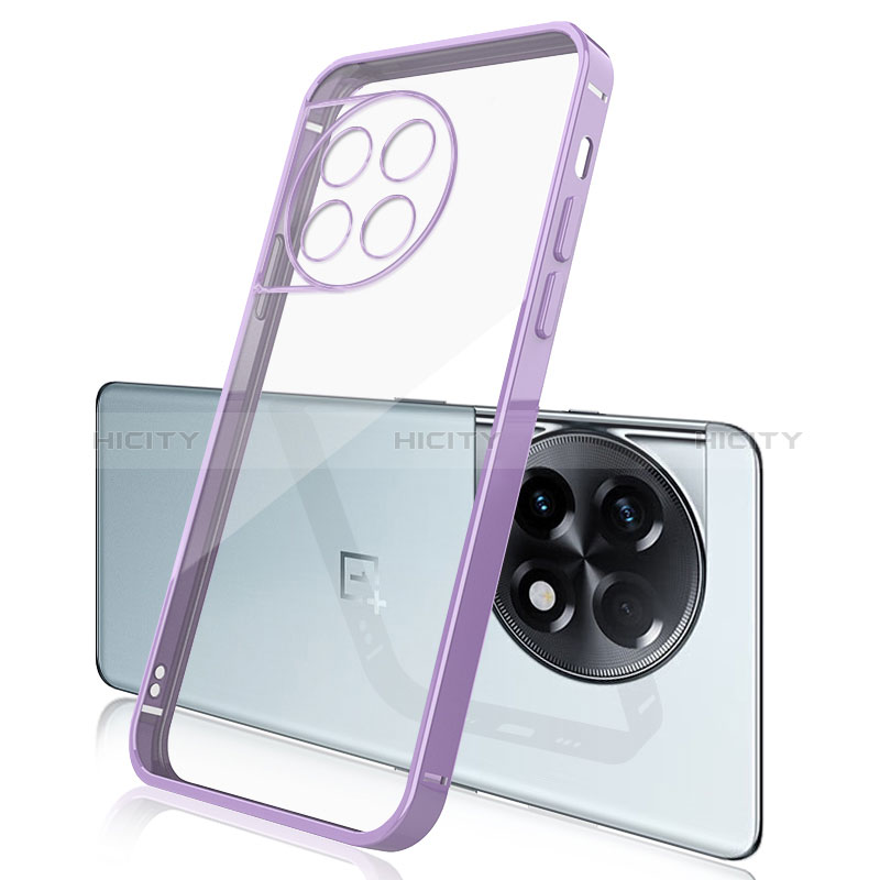 Coque Ultra Fine TPU Souple Housse Etui Transparente H04 pour OnePlus 11R 5G Violet Plus
